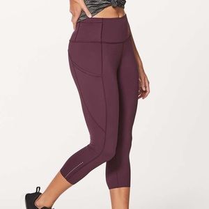 Lululemon Fast & Free Crop Leggings